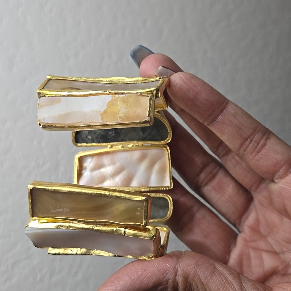 Narural Raw Stone Bangle - image 3